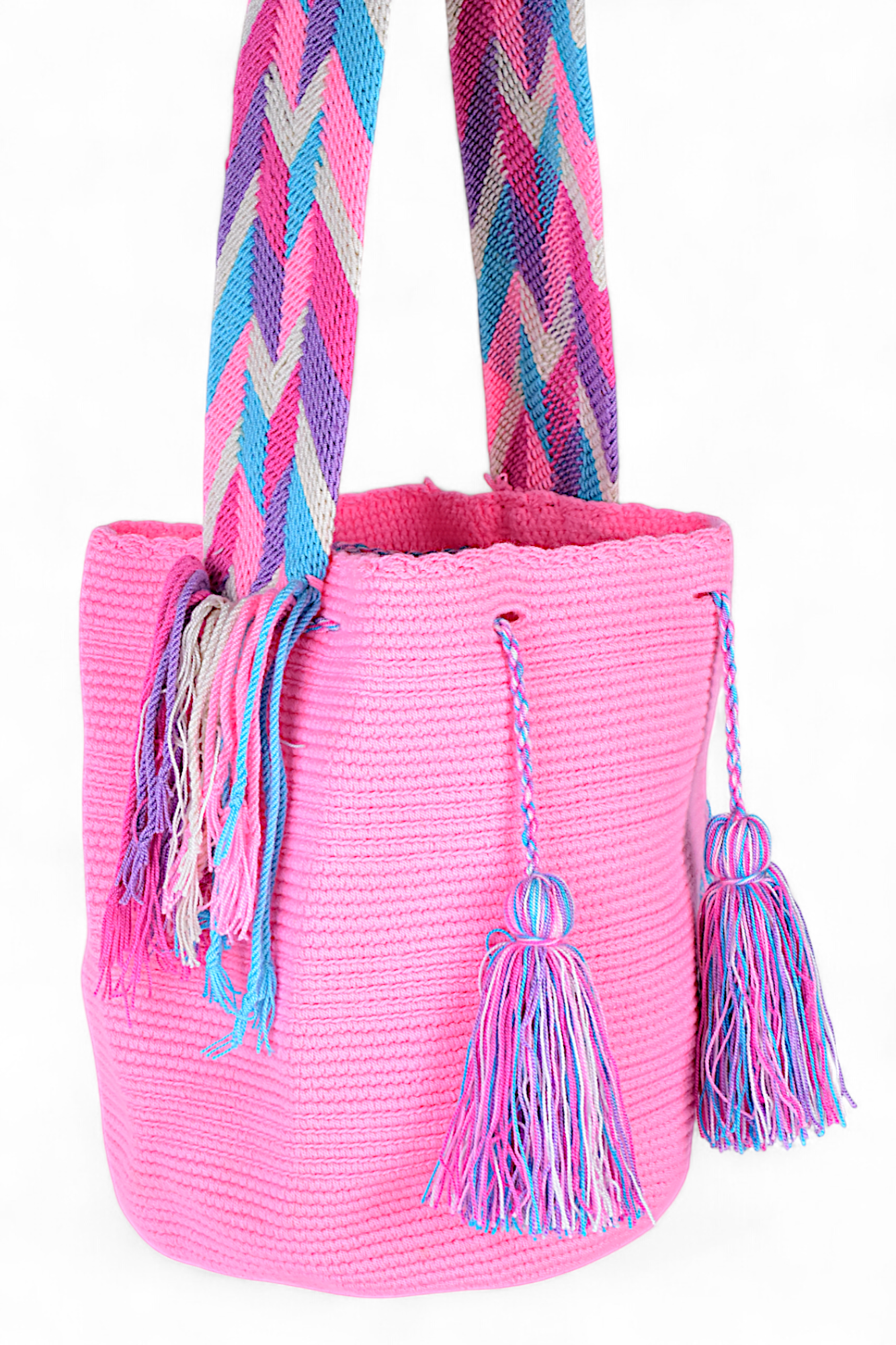 Large Pink Wayuu Bag