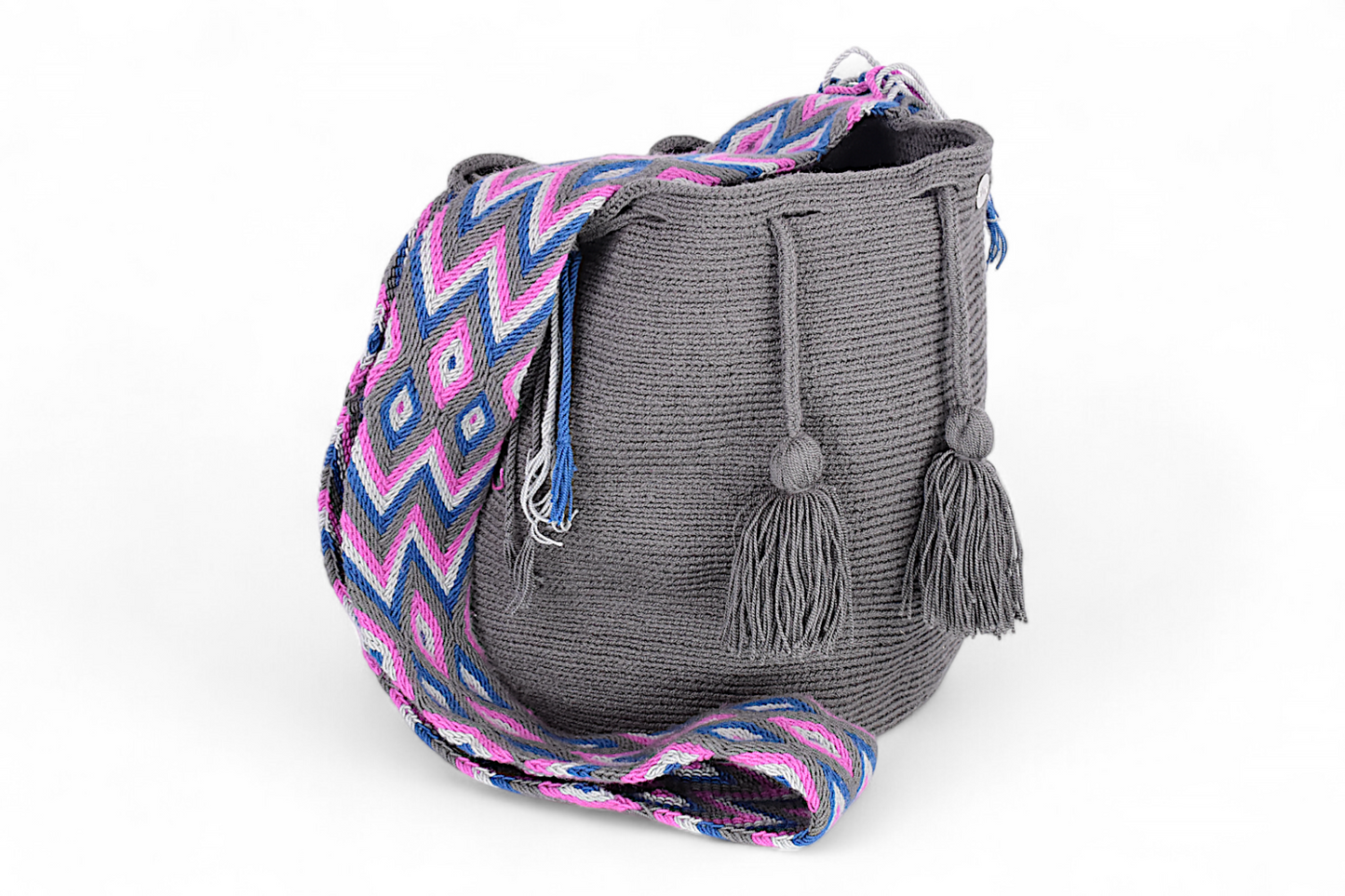 Large Dark Grey Bucket Bag