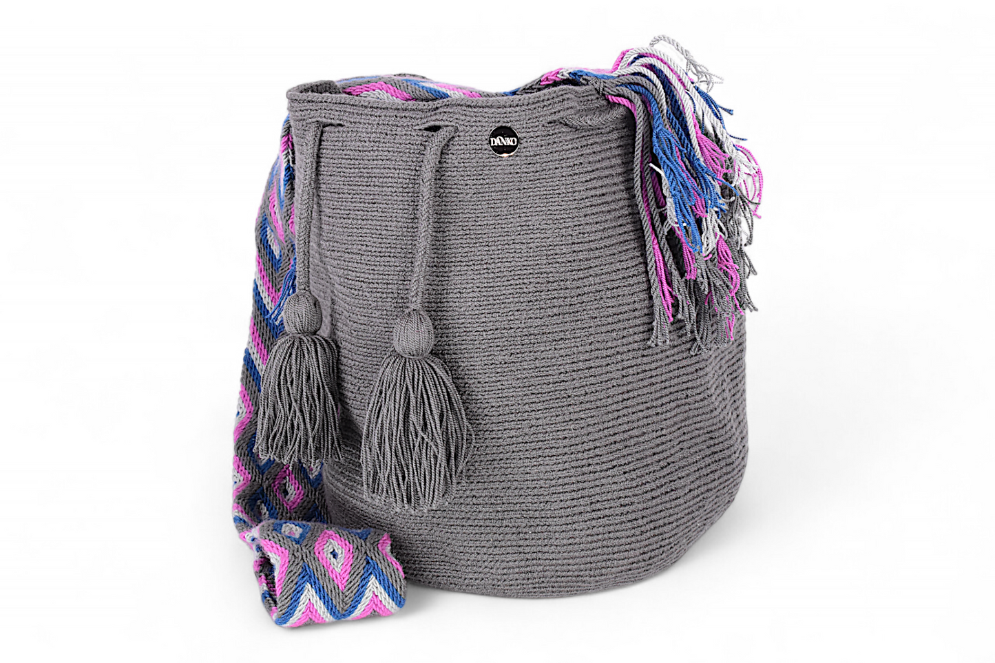 Large Dark Grey Bucket Bag
