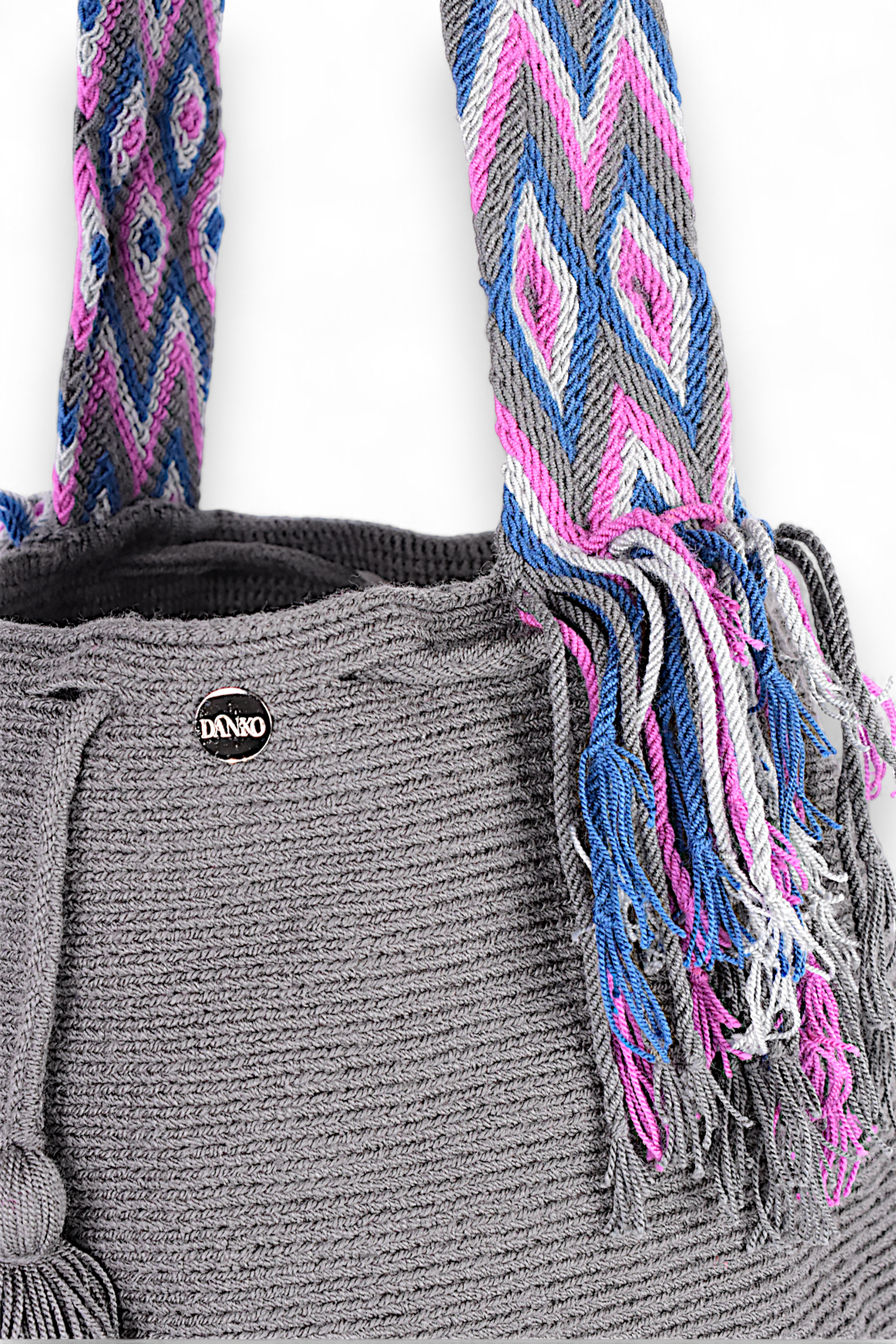 Large Dark Grey Bucket Bag