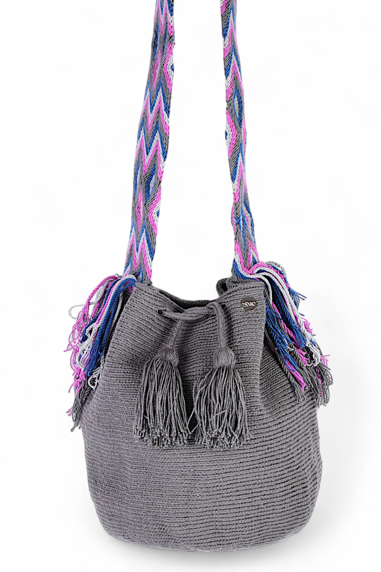 Large Dark Grey Bucket Bag