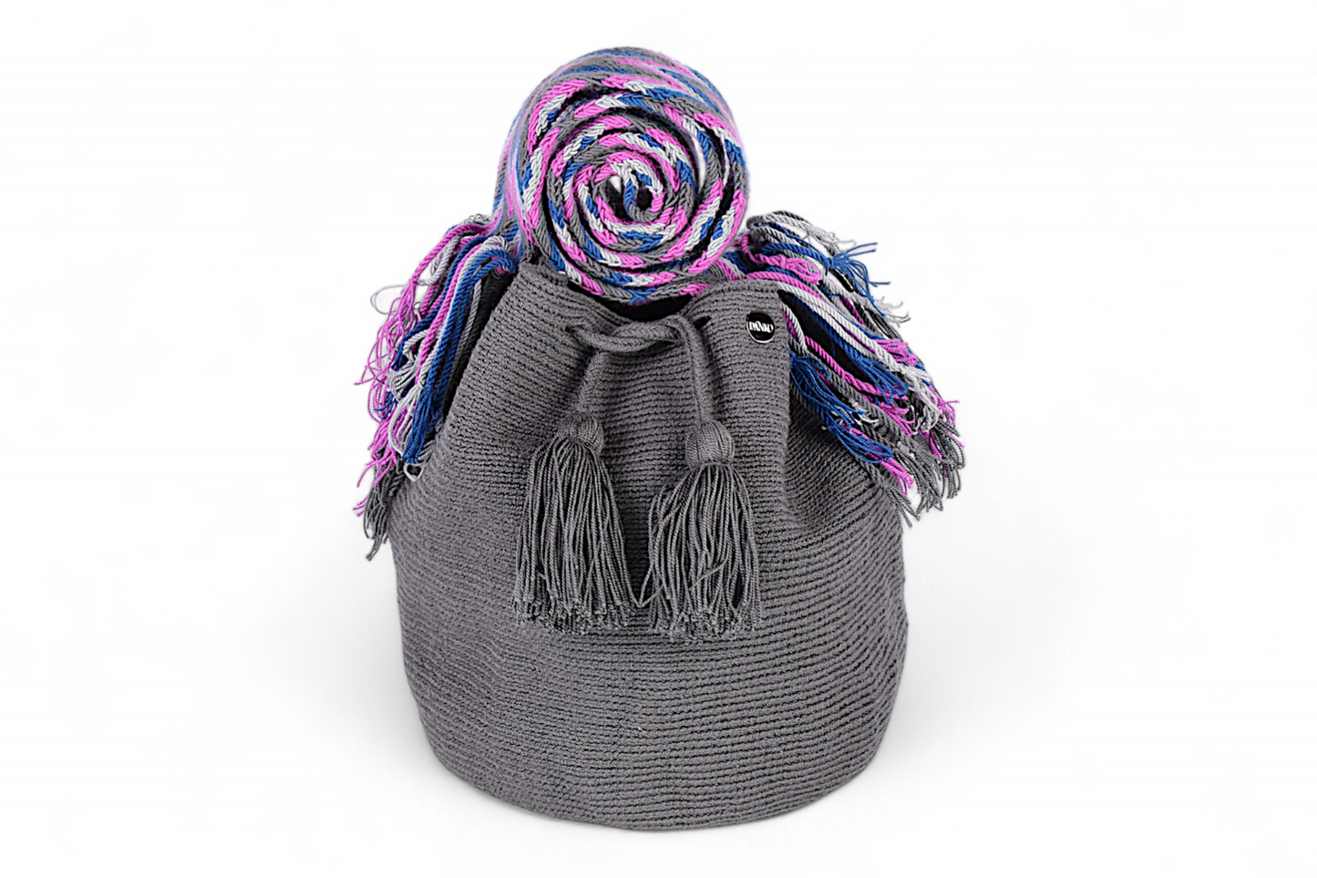 Large Dark Grey Bucket Bag