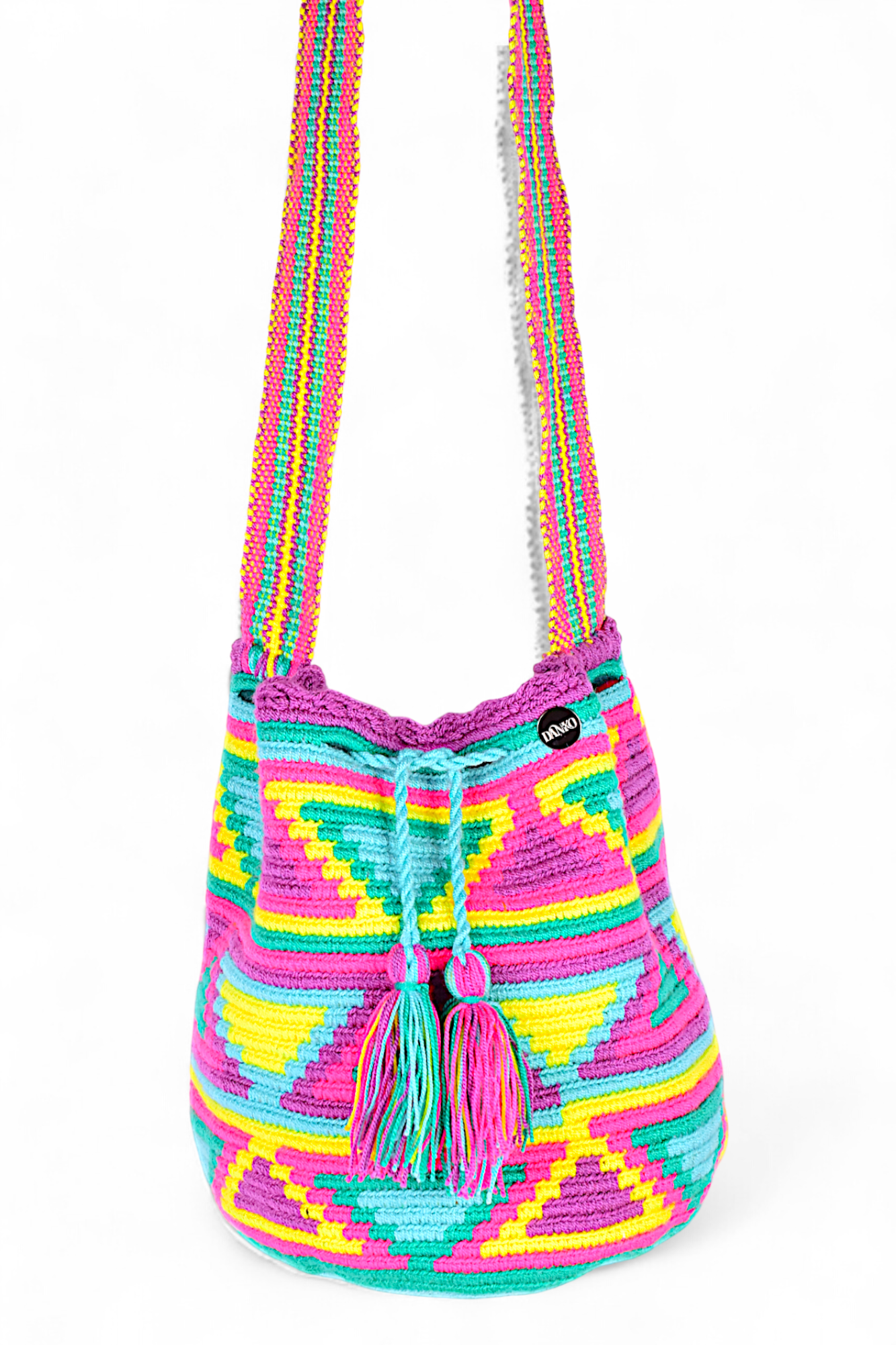 Medium Crochet with Diamond Geometric Design