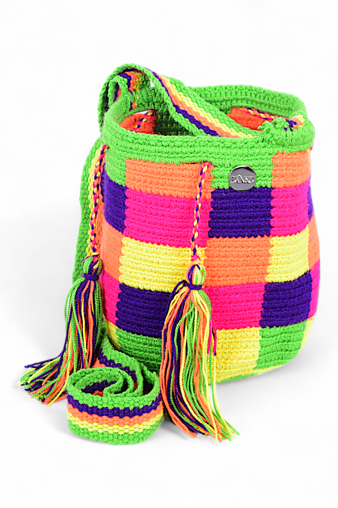 Small Crossbody Bag with Square Design