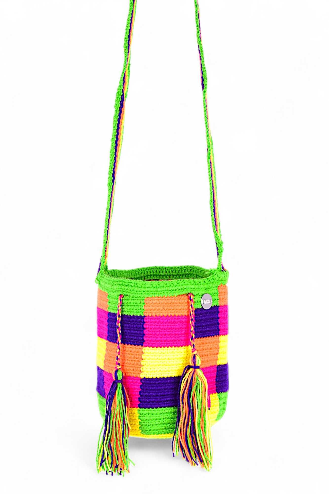 Small Crossbody Bag with Square Design