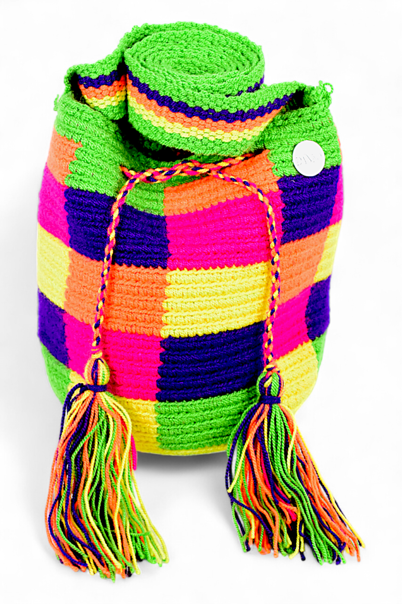 Small Crossbody Bag with Square Design