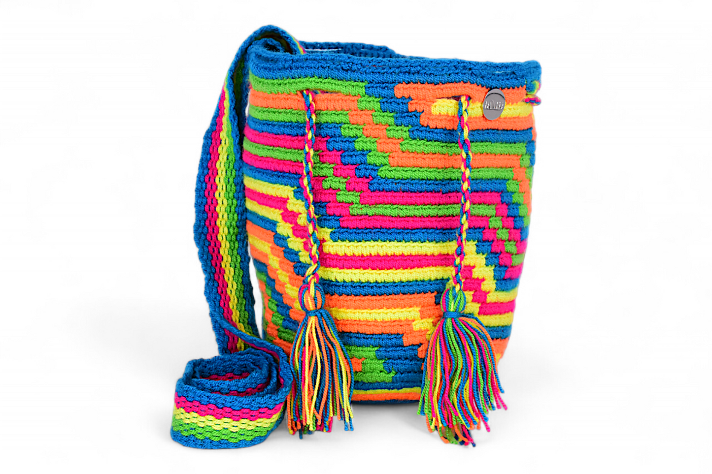 Small Crocet Bag with Multicolour Design