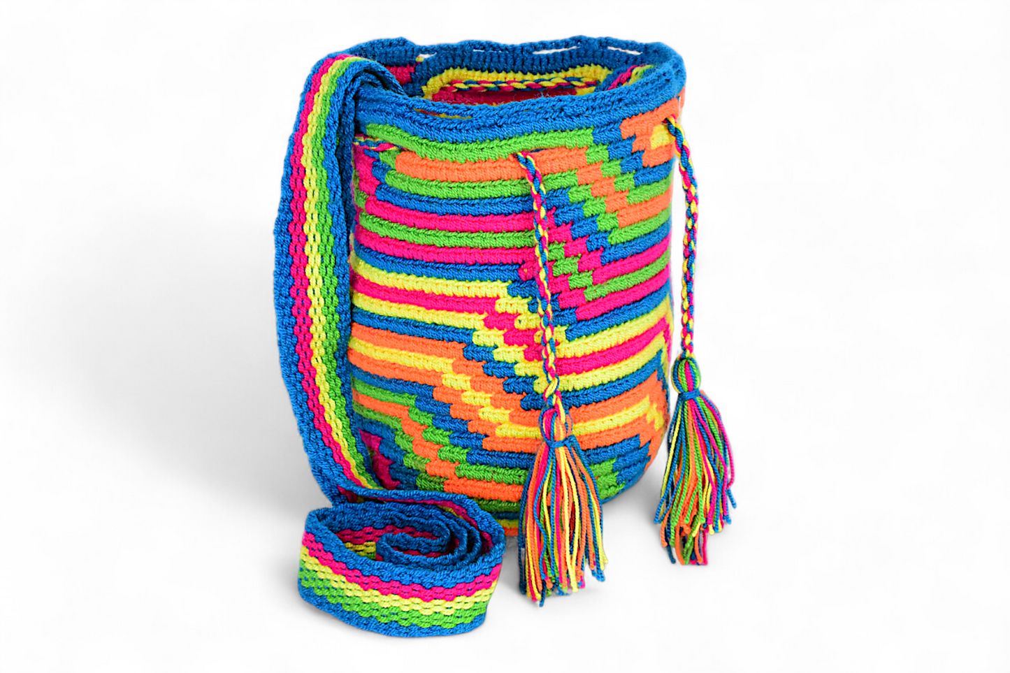 Small Crocet Bag with Multicolour Design