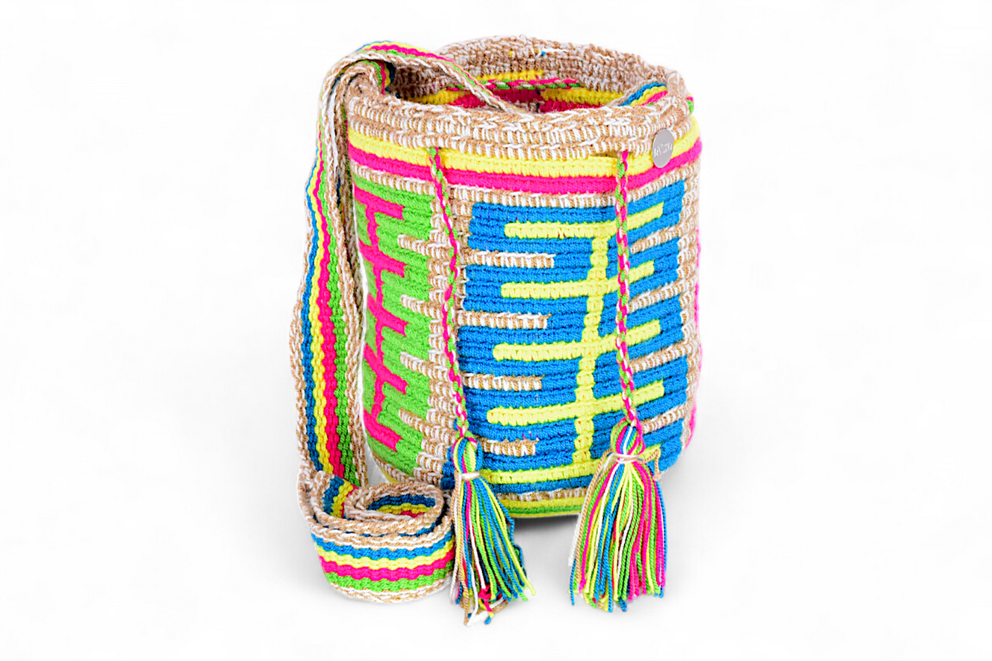 Small Boho Bag with Multicolour Design