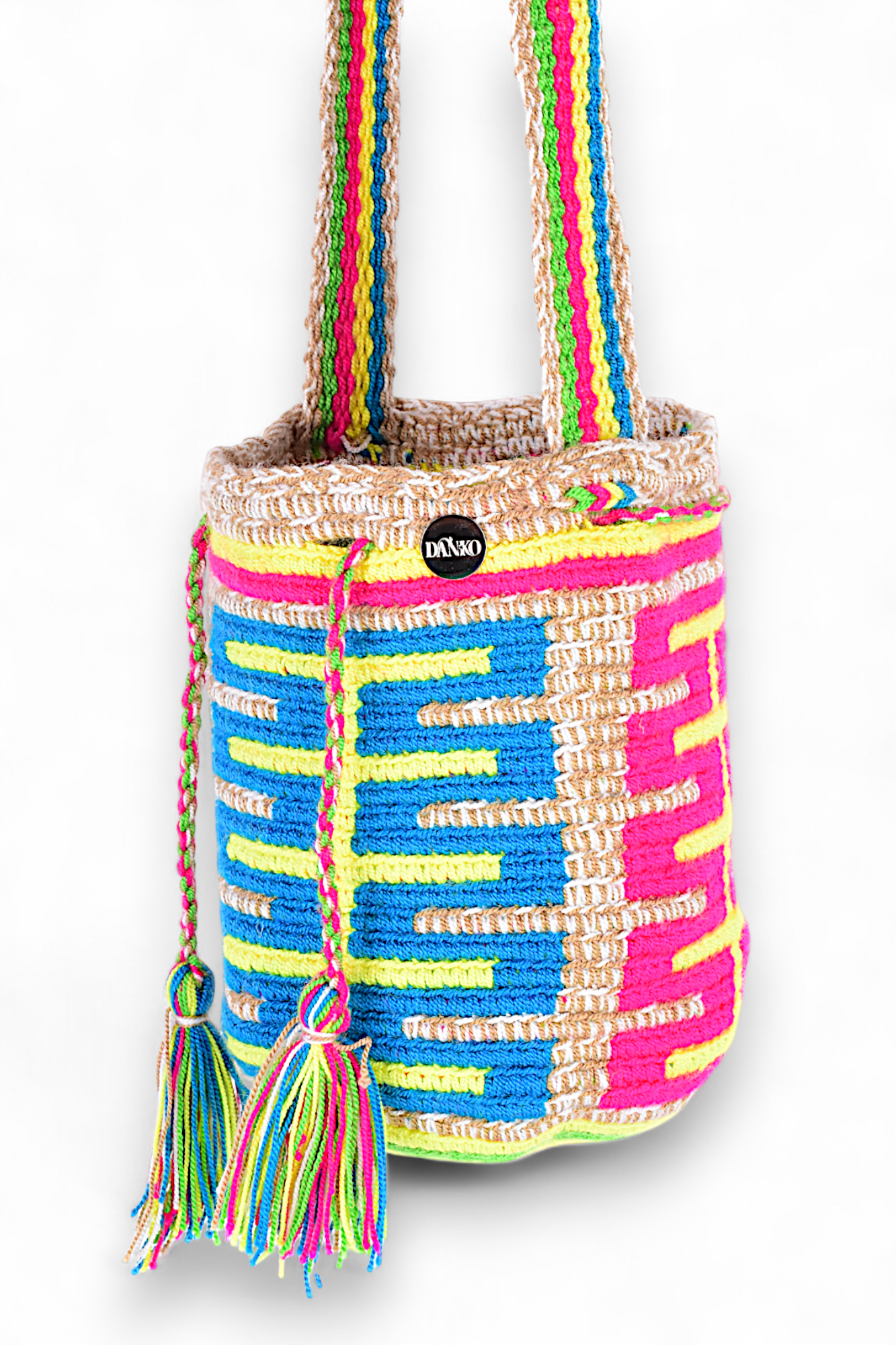 Small Boho Bag with Multicolour Design