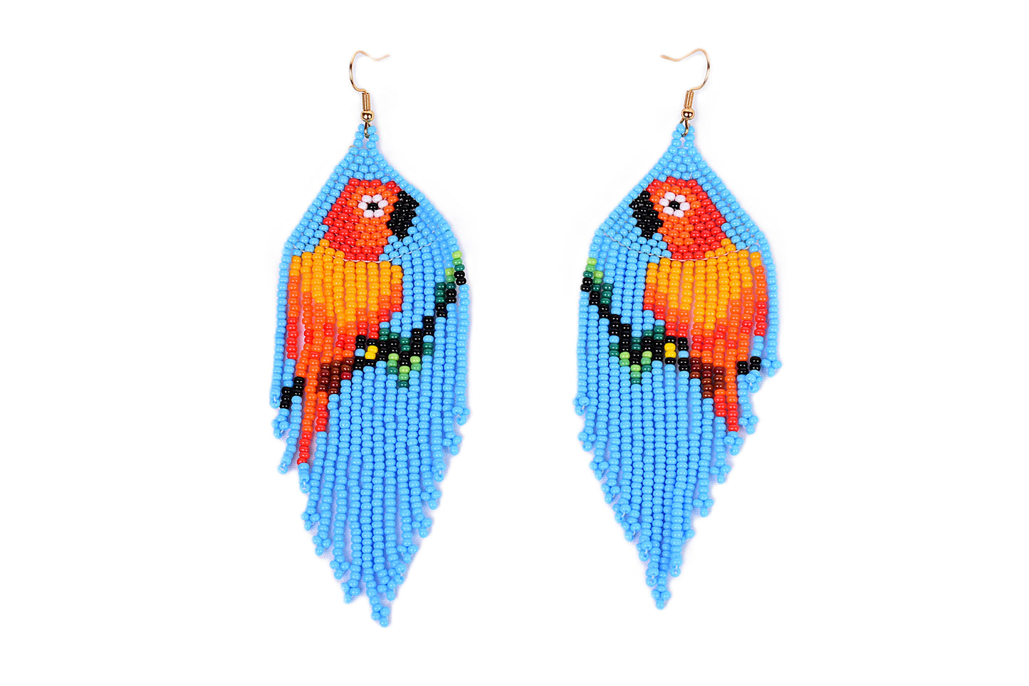 Sky Blue Parrot Earrings