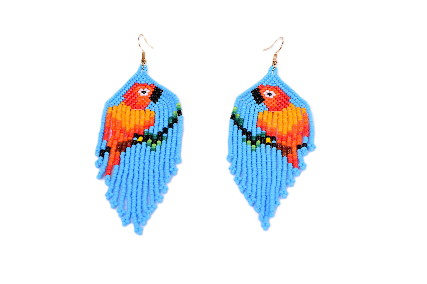 Sky Blue Parrot Earrings