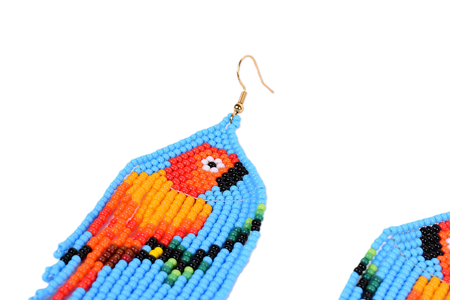Sky Blue Parrot Earrings