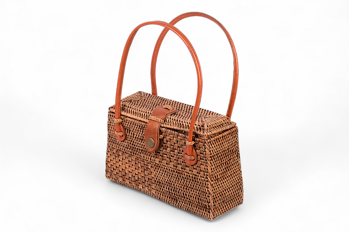Handmade Rattan Bag - Classic Box