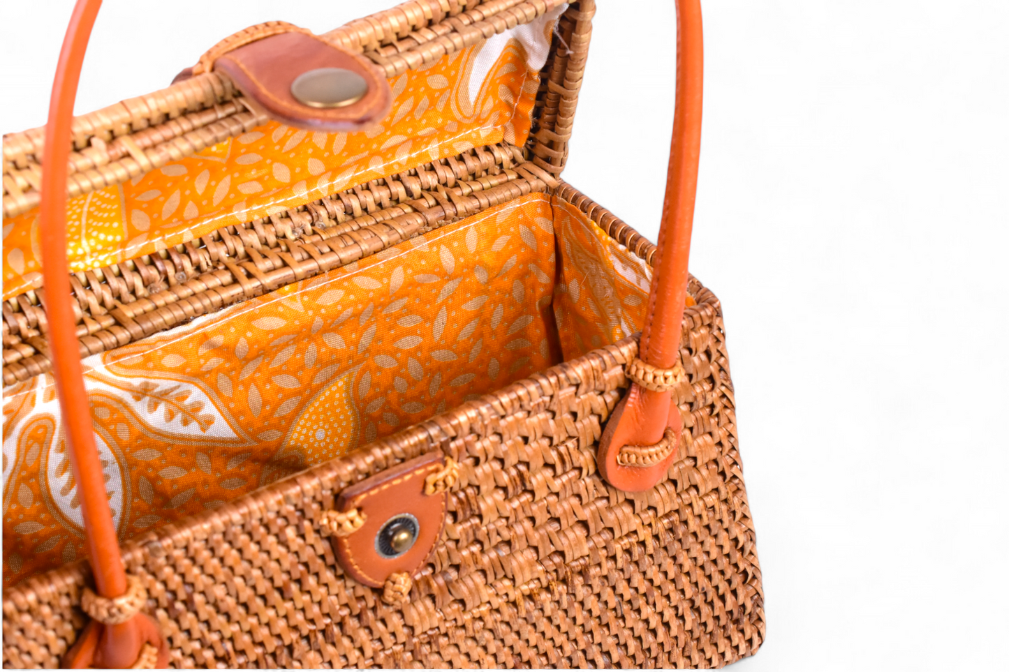 Handmade Rattan Bag - Classic Box