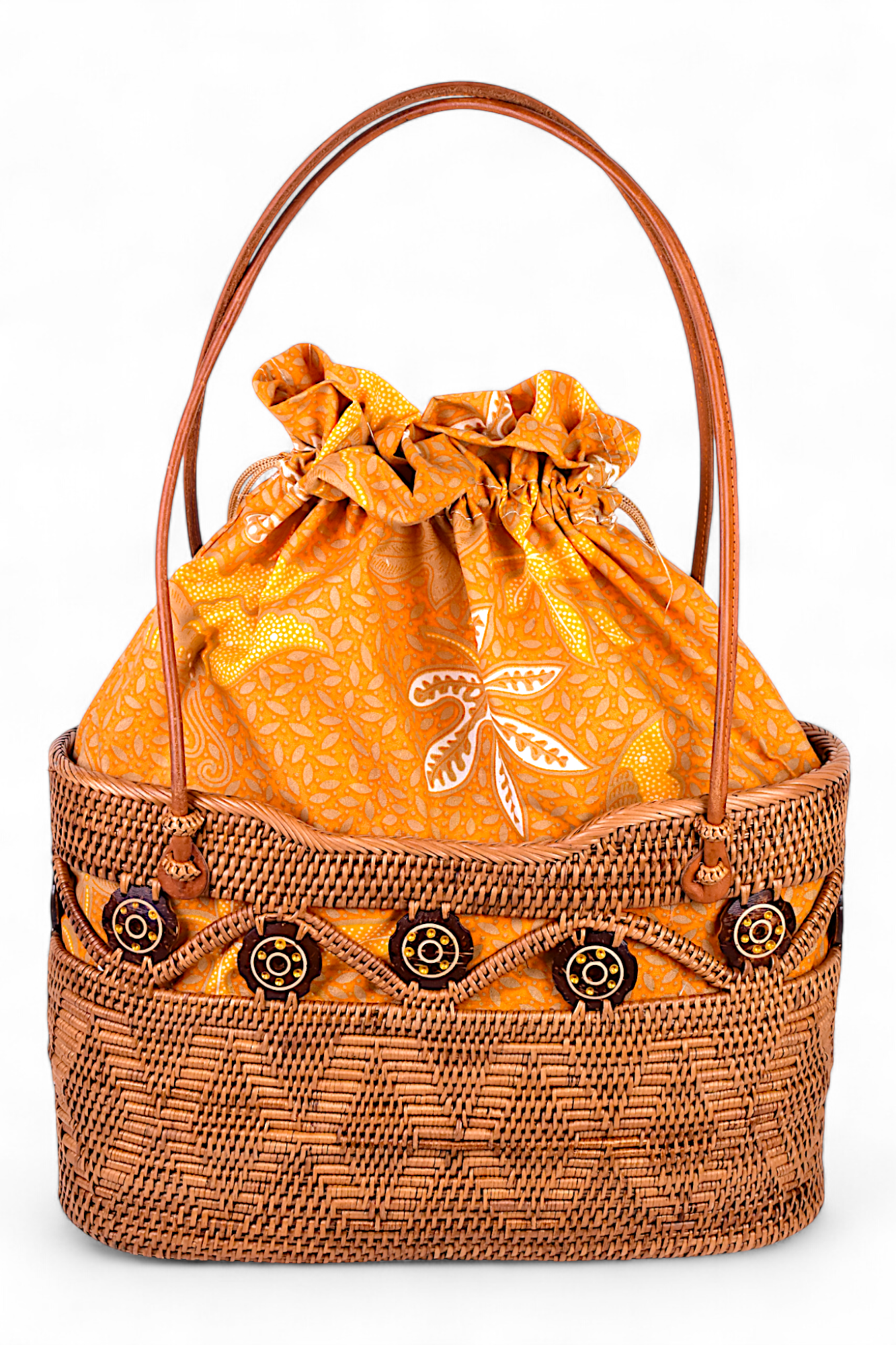 Handmade Rattan Bag - Coconut Tote