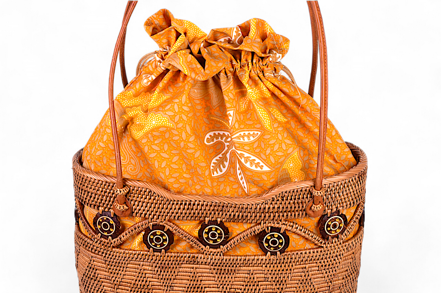 Handmade Rattan Bag - Coconut Tote