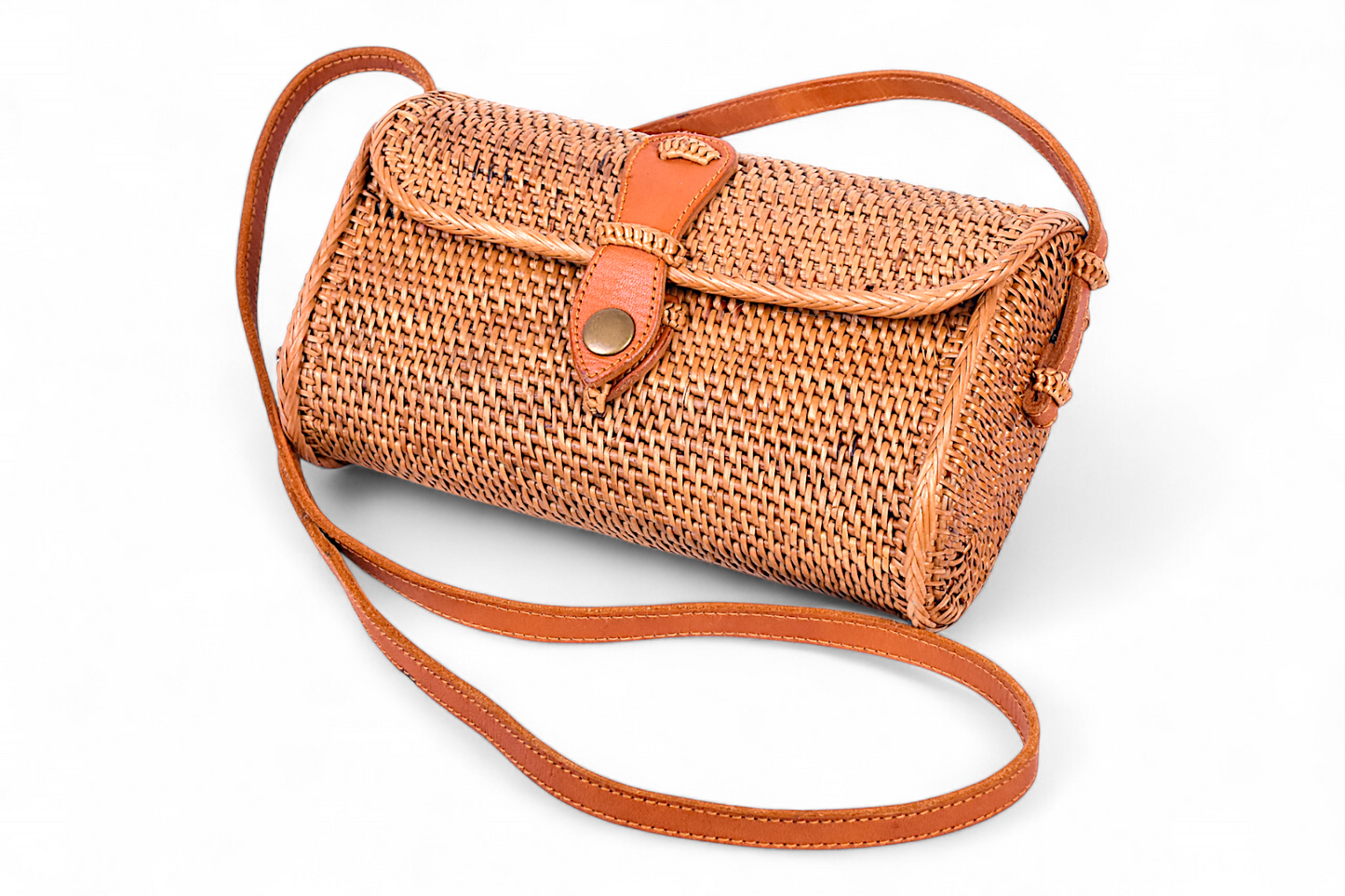 Handmade Rattan Bag - Crossbody
