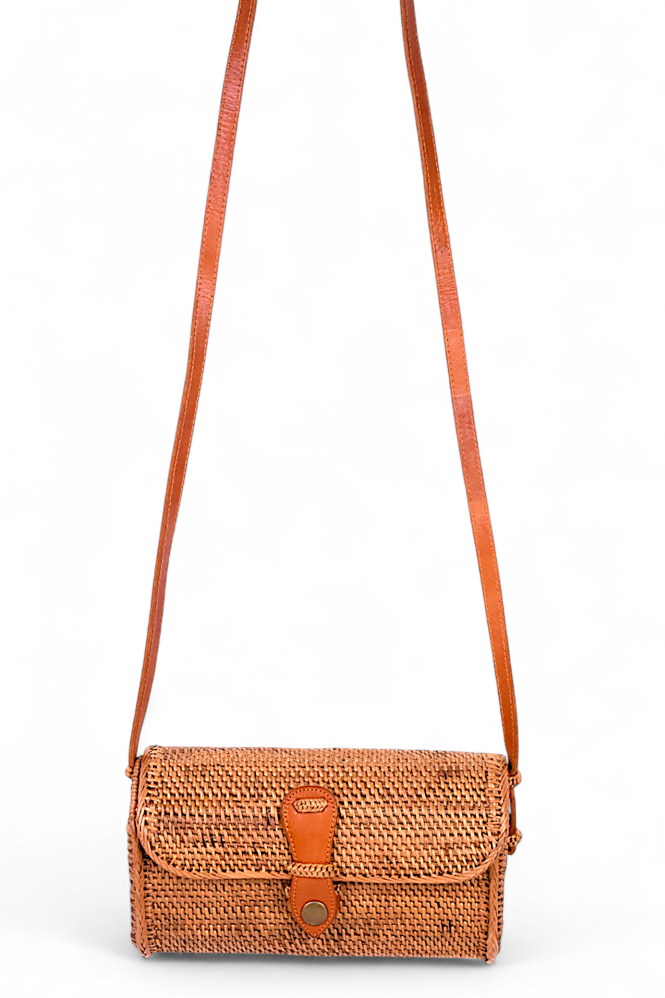 Handmade Rattan Bag - Crossbody