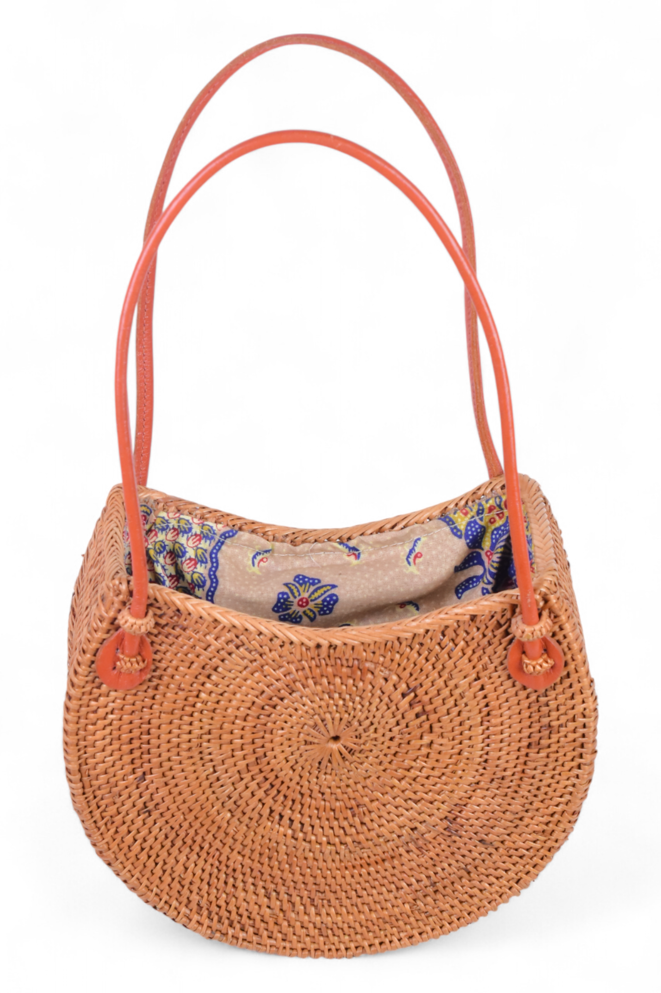 Handmade Rattan Bag - Round