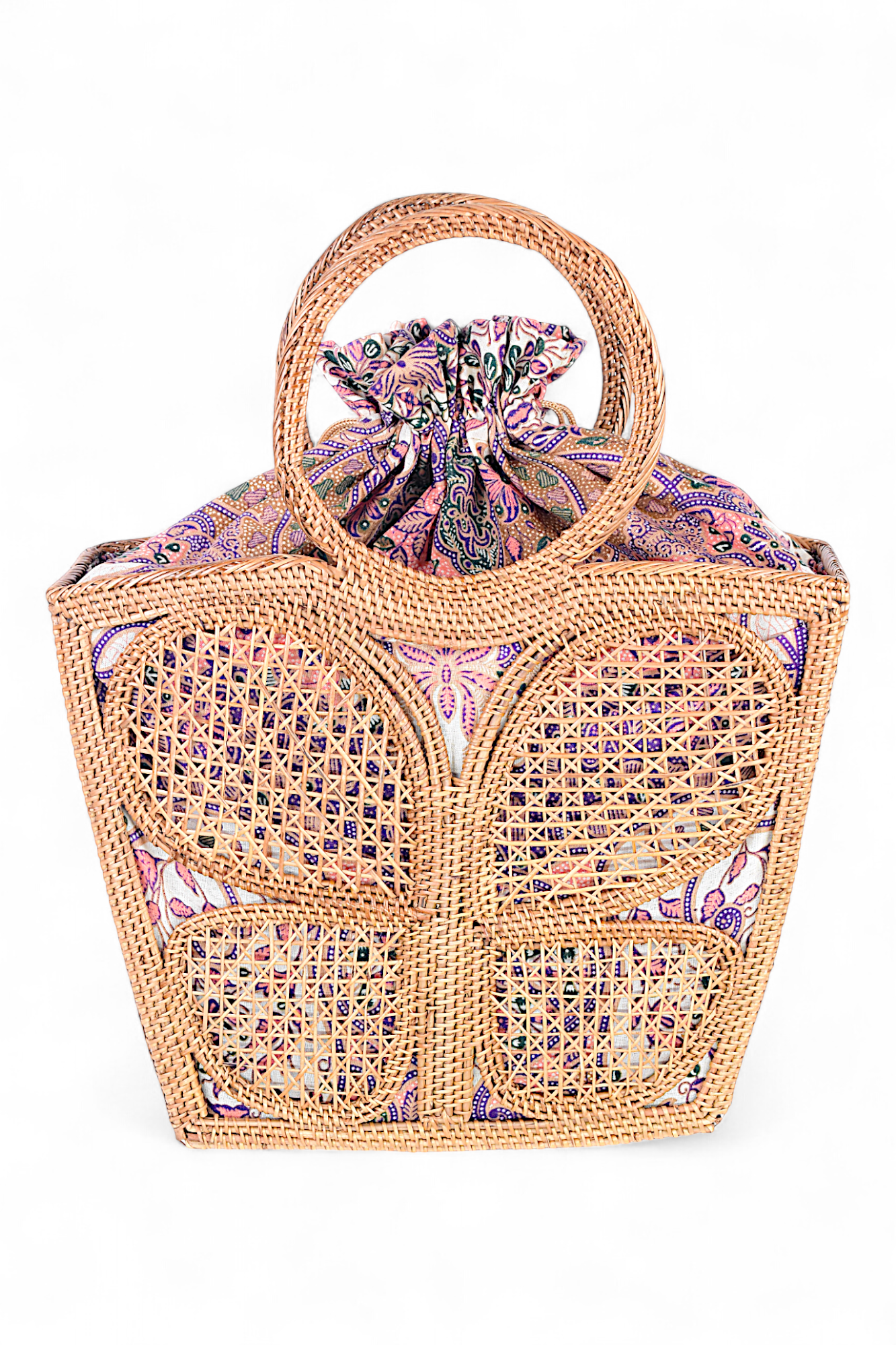 Handmade Rattan Bag - Butterfly