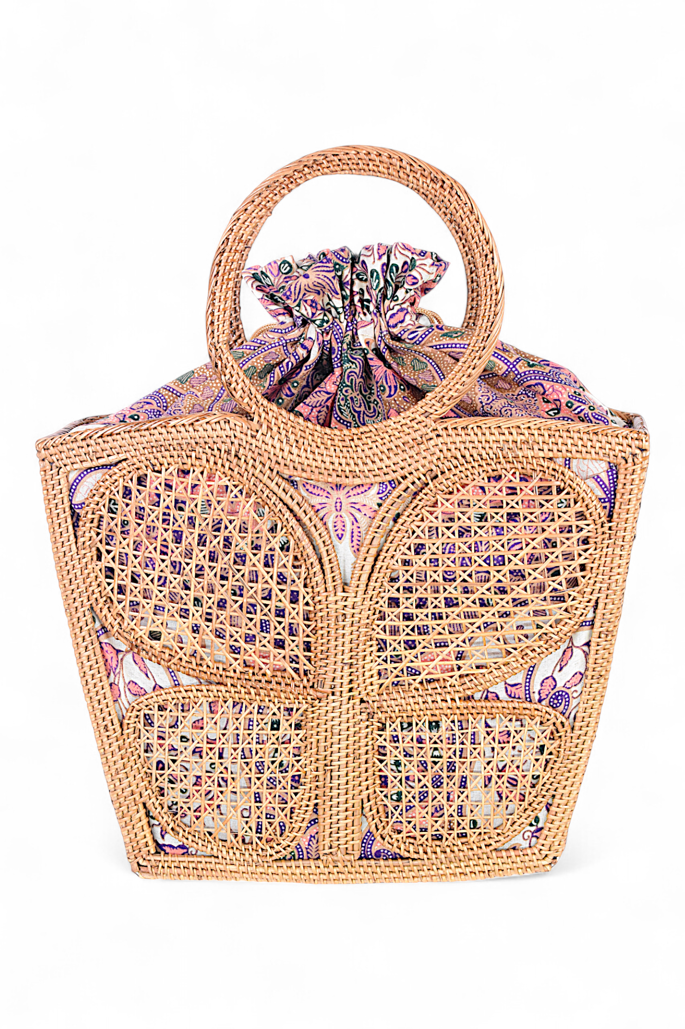 Handmade Rattan Bag - Butterfly
