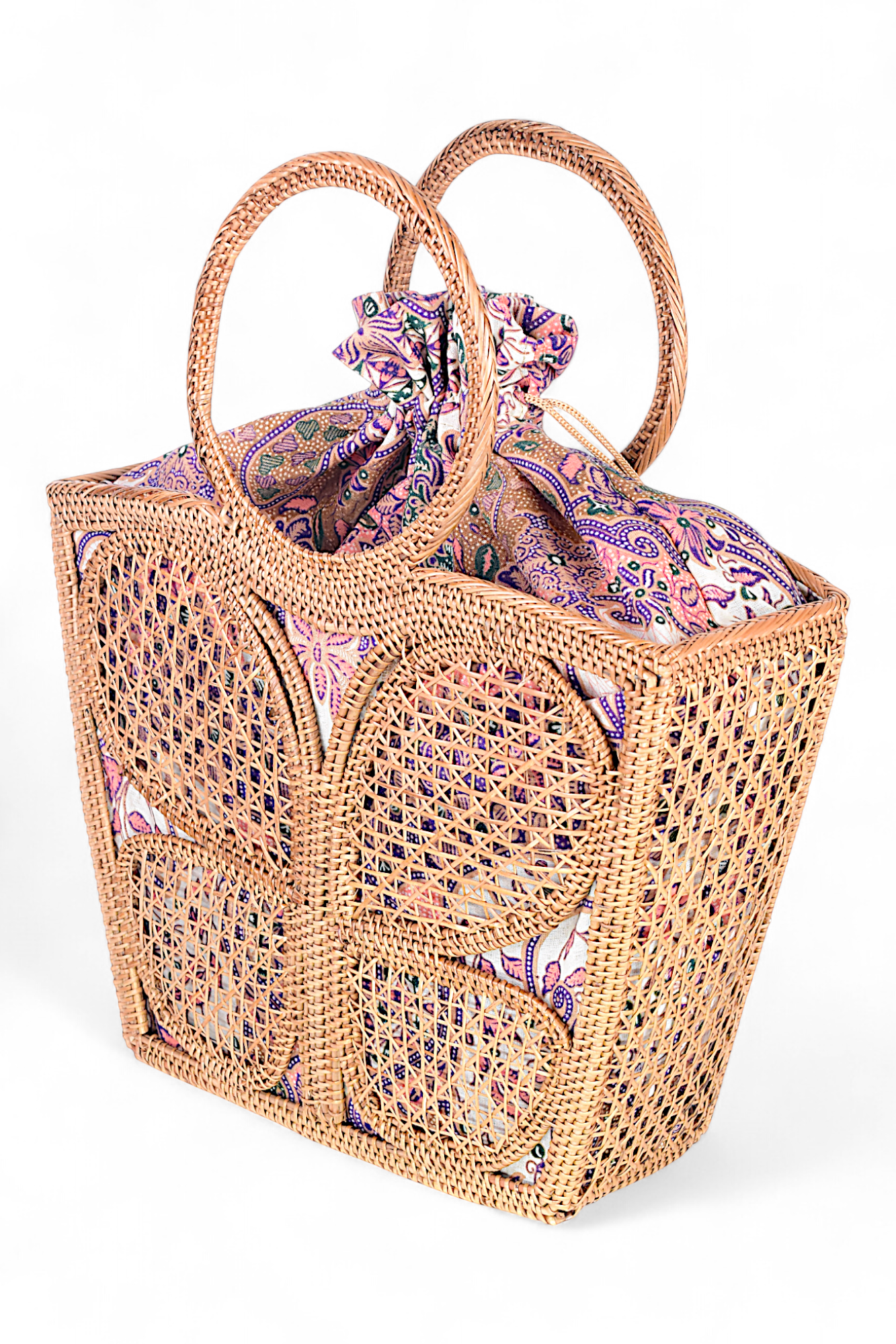 Handmade Rattan Bag - Butterfly
