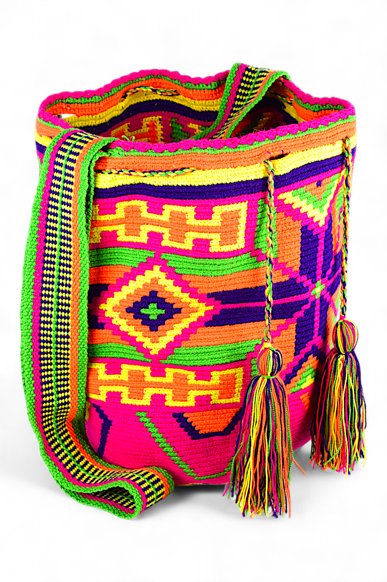 Large Neon Multicolur Bucket Bag