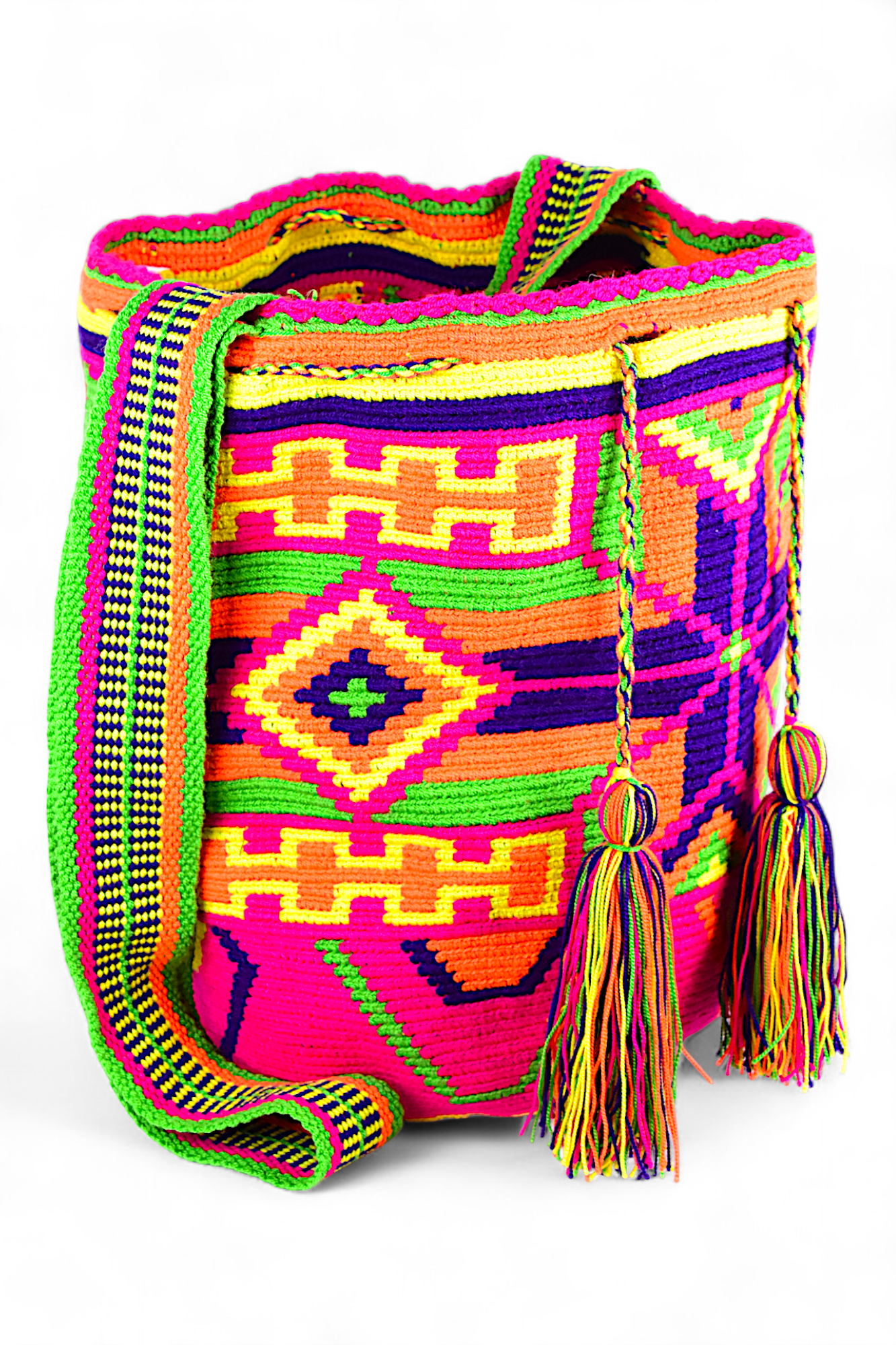 Large Neon Multicolur Bucket Bag