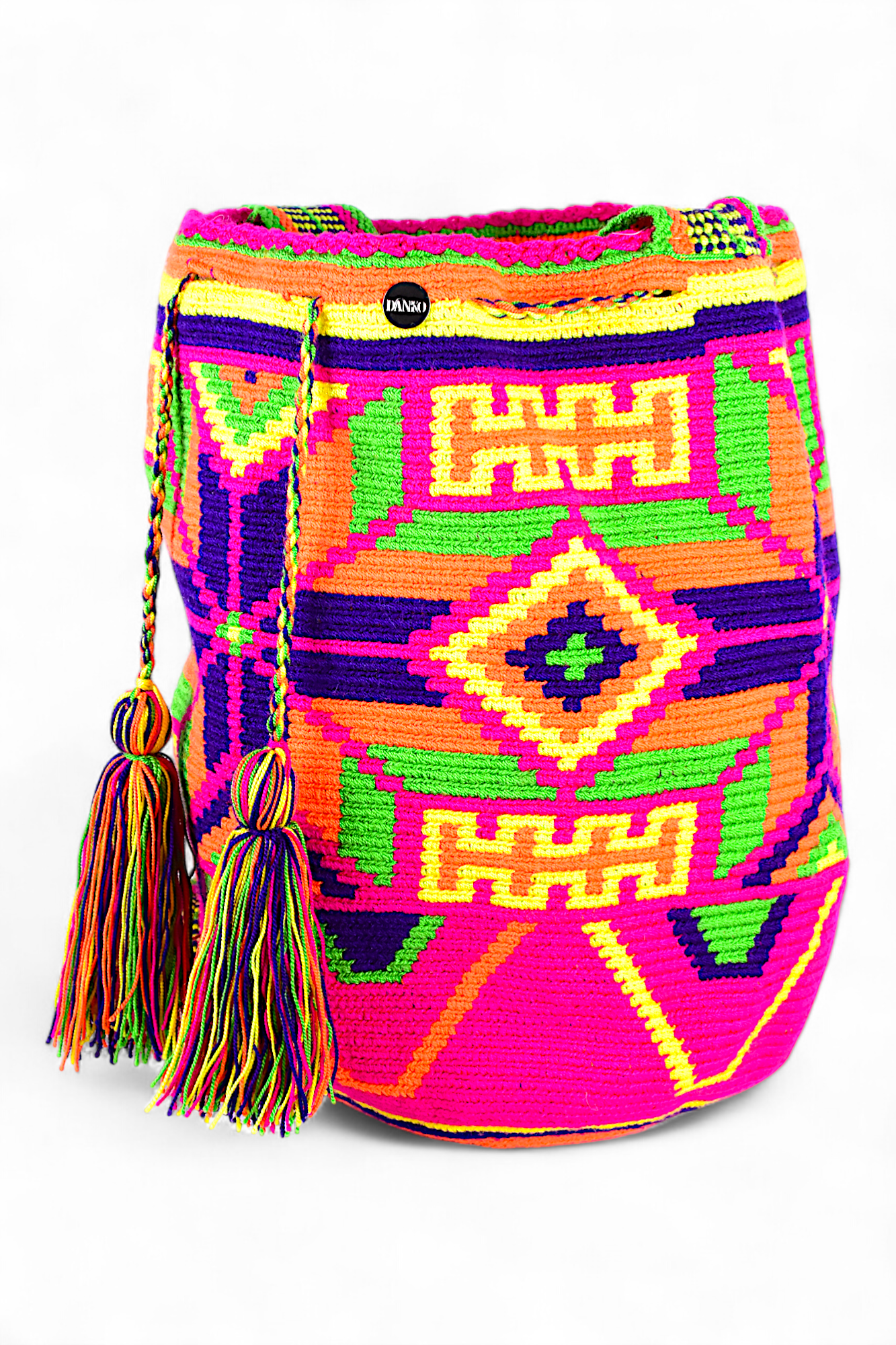 Large Neon Multicolur Bucket Bag