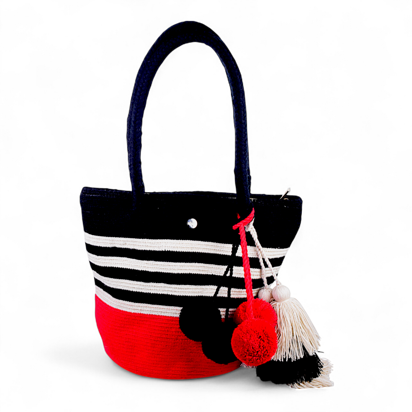 Tote Bag Red, White & Black