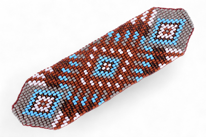 Large Brown Beaded Bracelet