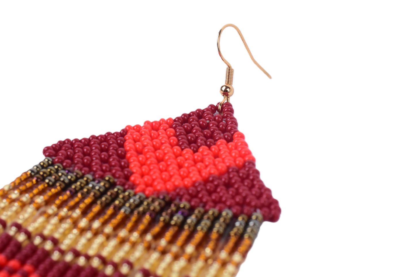 Red Medusa Earrings