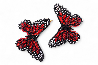 Large Red Butterfly Earing