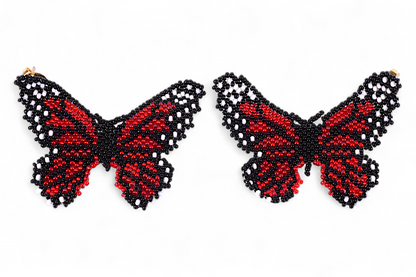 Large Red Butterfly Earing