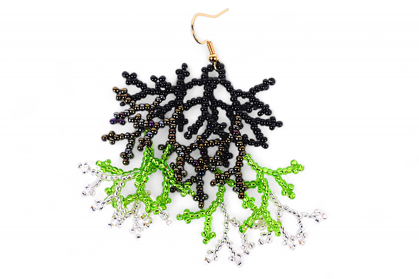 Green Coral Earings