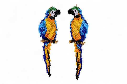 Blue Parrot Earings (Medium)