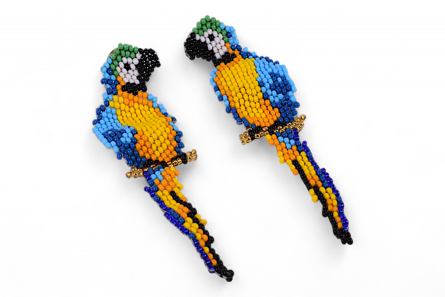 Blue Parrot Earings (Medium)