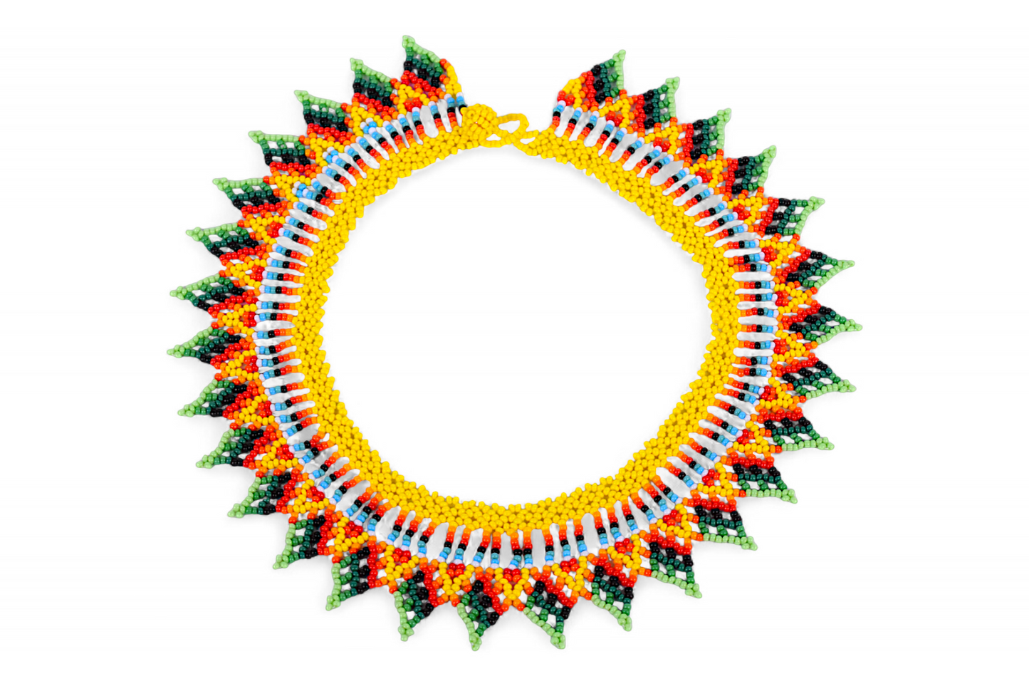 Yellow Beaded Necklace (Medium)