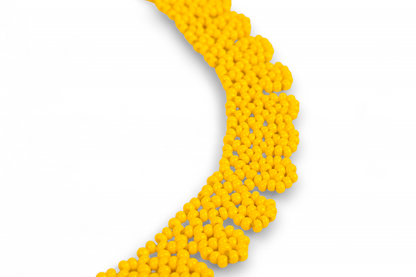 Yellow Beaded Chocker Necklace (Medium)