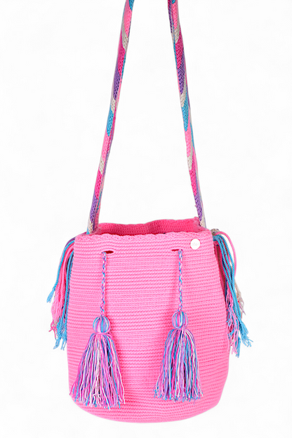 Large Pink Wayuu Bag