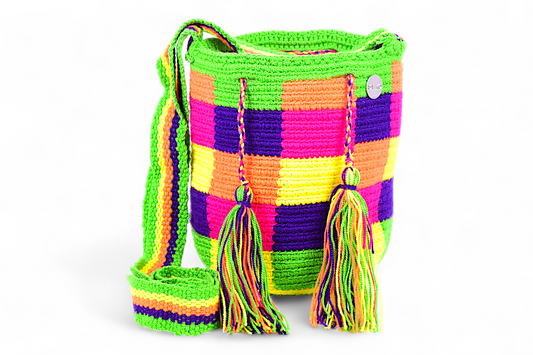 Small Crossbody Bag with Square Design