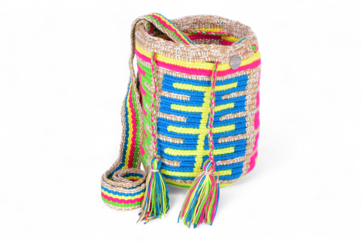 Small Boho Bag with Multicolour Design