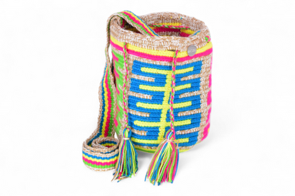 Small Boho Bag with Multicolour Design