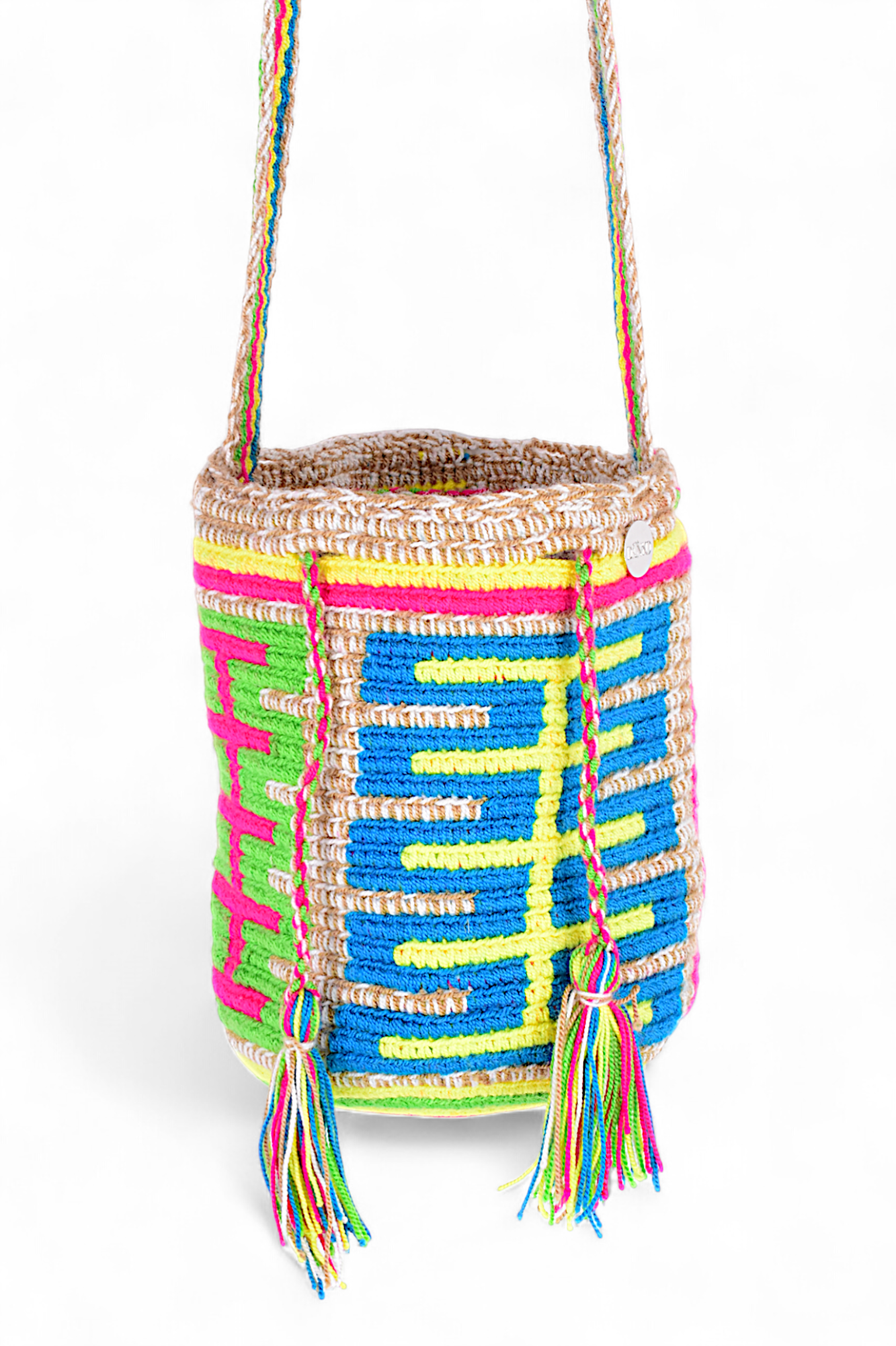 Small Boho Bag with Multicolour Design