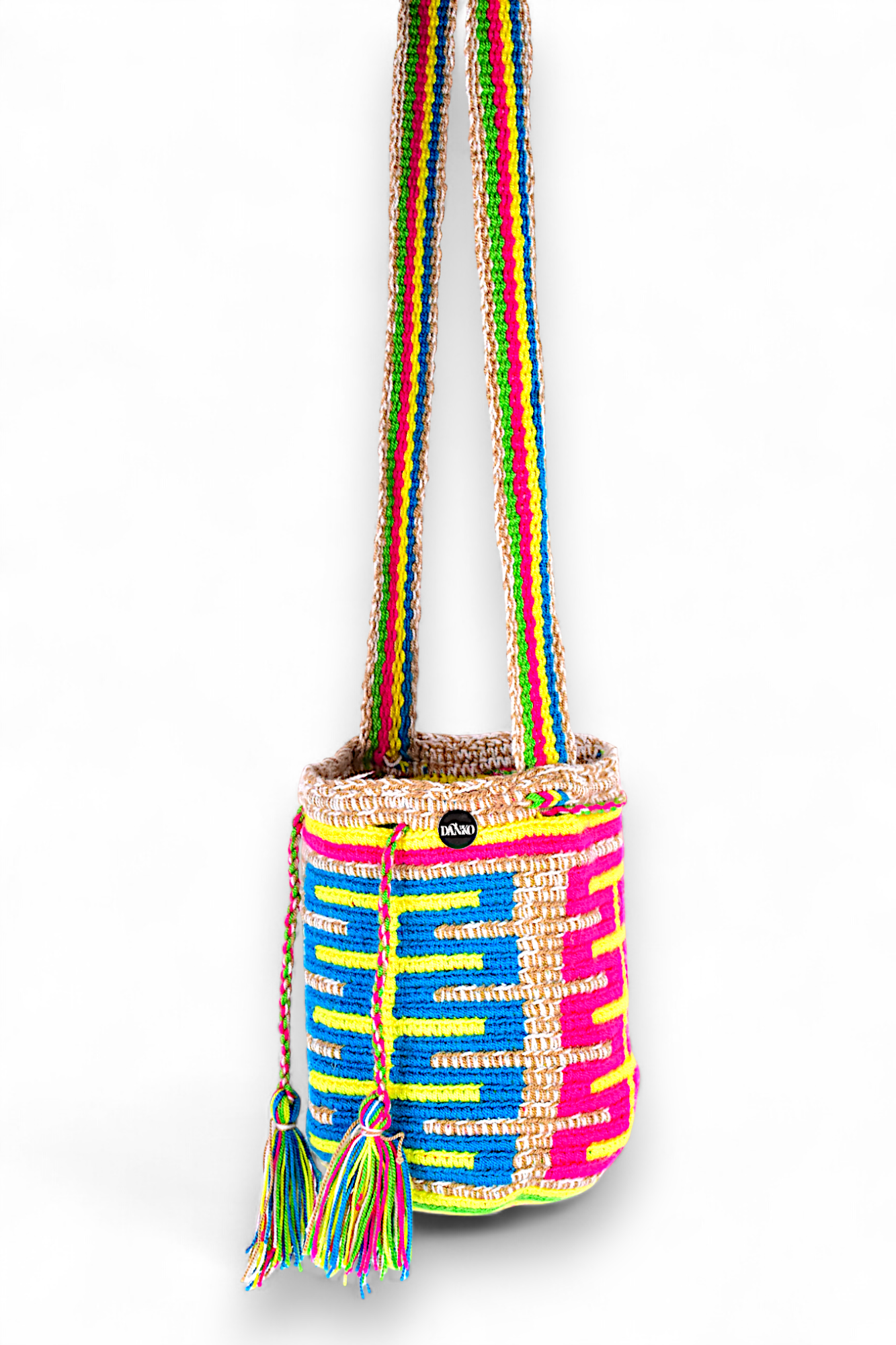 Small Boho Bag with Multicolour Design
