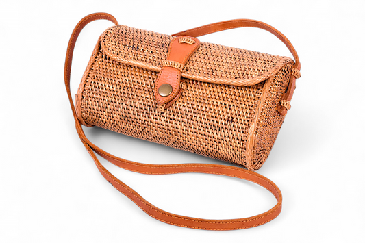 Handmade Rattan Bag - Crossbody