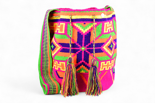 Large Neon Multicolur Bucket Bag