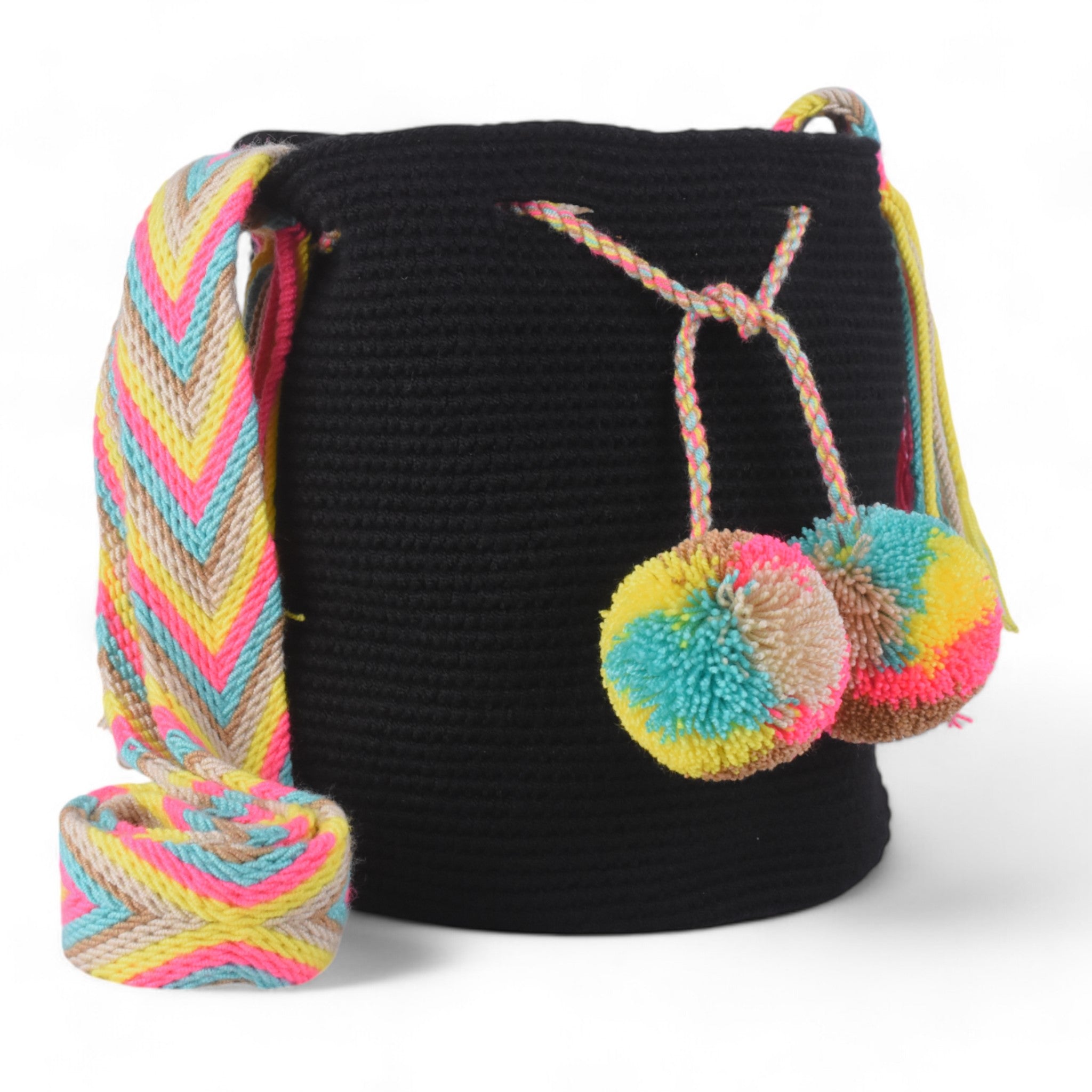 バッグ WAYUU BAG POMPOM L SIZE Wayuu Mochila Colombian Bag Large Size Special All Over Pom