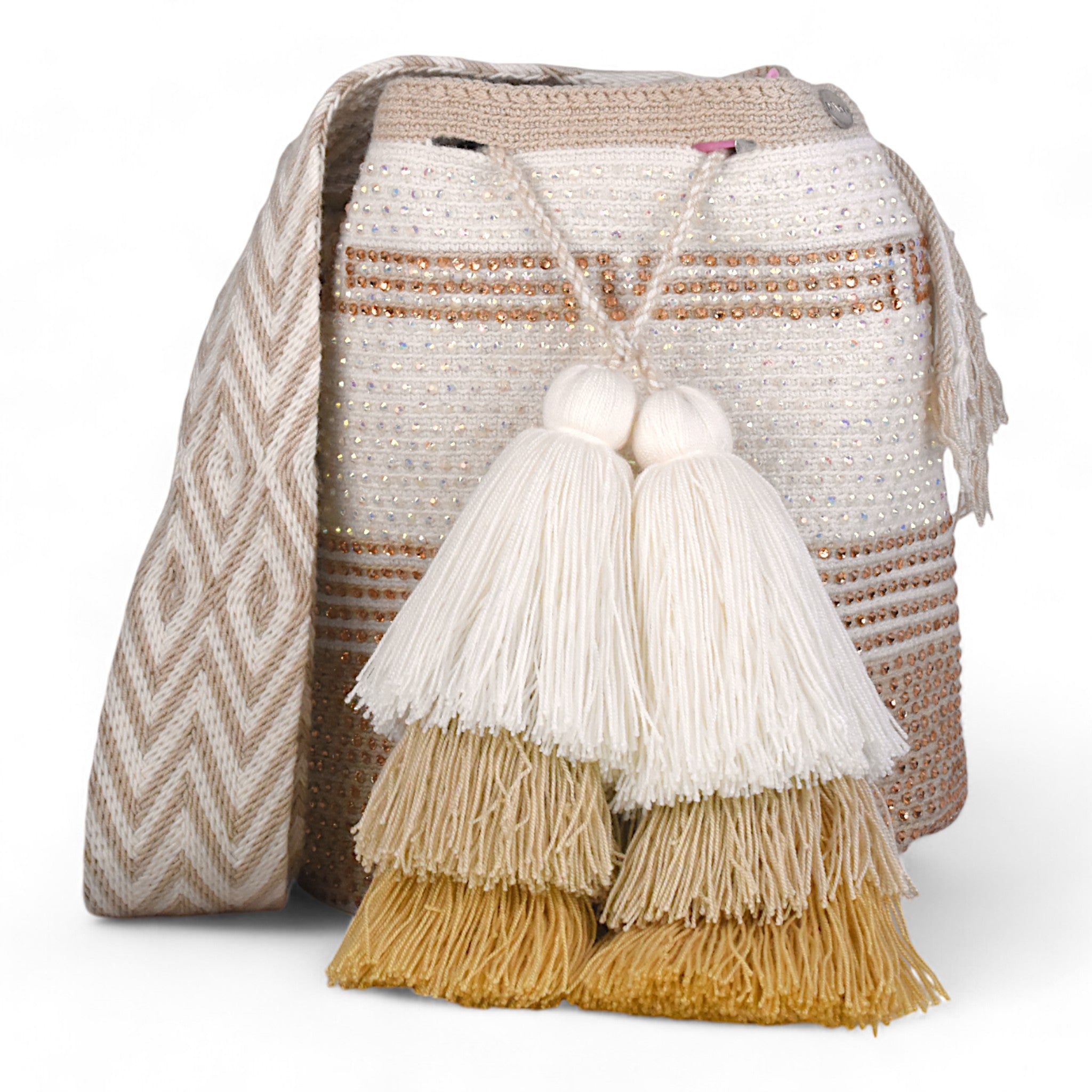 Cream crochet bag best sale